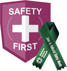 national safety month CVS badge ribbon