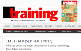 training magazine Tech Talk sept/oct 2017